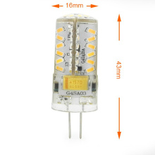 Mini G4 3W LED Corn Light 57X 3014 SMD LEDs lâmpada bulbo AC / DC 12V em branco quente / branco frio lâmpada de economia de energia